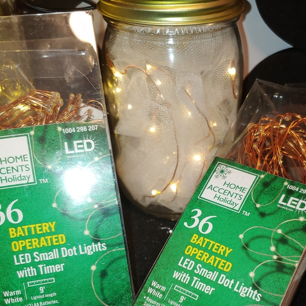 3 Packs (36) Battery Operated Led Lights /Timer